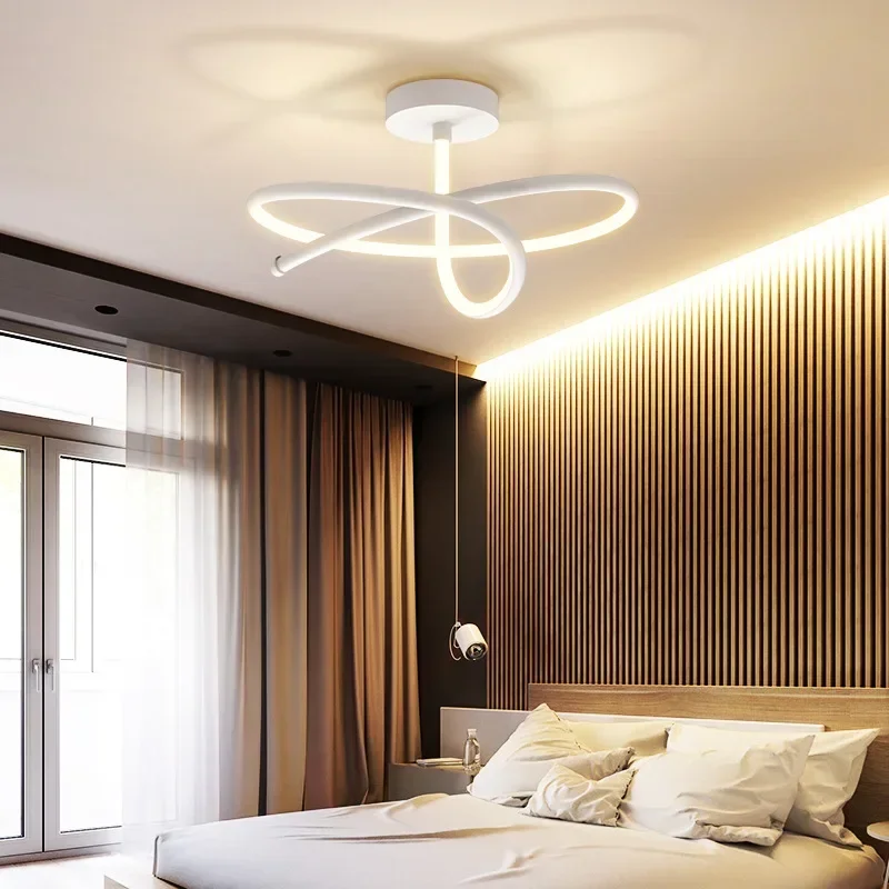Modern LED Ceiling Light For Bedroom Living Dining Room Study Balcony Luxury Chandelier Home Decoration Lighting Fixture Luster
