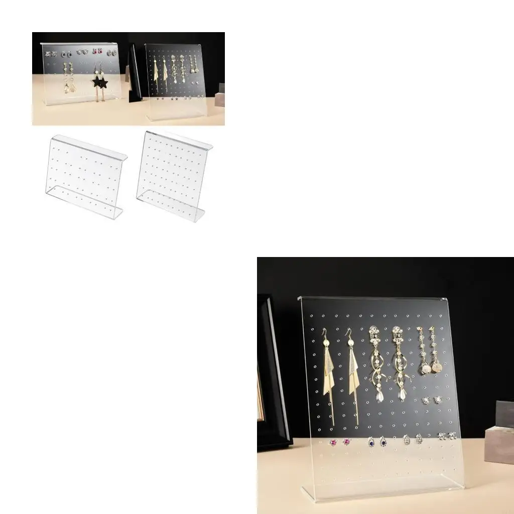 50/80 Löcher Ohrringe Display Ständer Schmuck Display Halter Ohrring Vitrine Rack