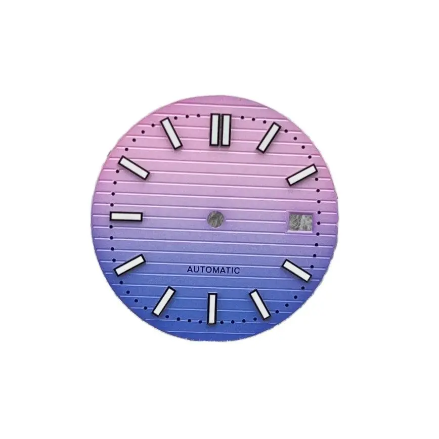 

NH35 Dial Pink Blue Yellow Green Two Colours Green Luminous Dial 30.5mm Fits NH36/NH35 Movement Watch Accessories NH36 Dial