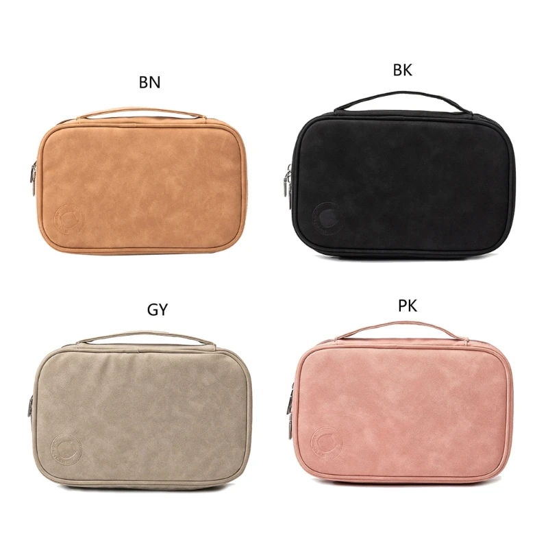 

Jewelry Bag Multipurpose Earrings Bag with Zipper Leathers Bag Travel Toiletry Waterproof Jewelry Bag