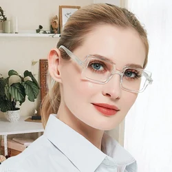 Blue Light Glasses Women Fashion Photochromic Eyeglasses Frames Lady Polarized Sunglasses Clear Optical Prescription Glasses