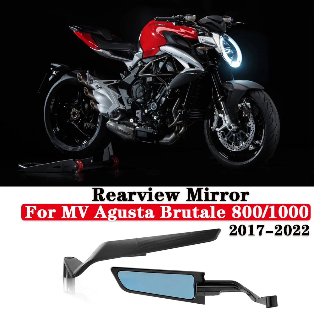 Motorcycle Rearview Mirror For MV Agusta Brutale 800 Agusta Brutale 1000 2017-2022 New Rotatable Side Wing Rearview Mirror