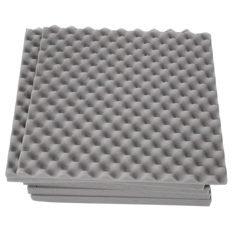 12 Pack Egg Crate Soundproof Foam Panels 1.2Inch X 20Inch X 20Inch Acoustic Foam For Home & Pro Studios Gray