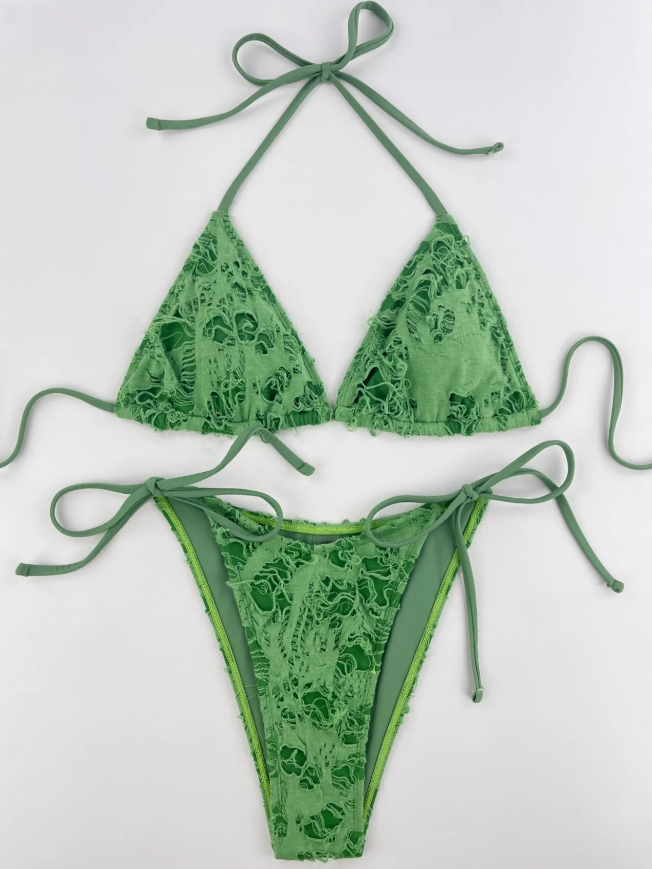 Broken Hole Design Bikini Sexy Pad Swimwear Women Stroj kapielowy Swimsuit Maio Biquinis Mujer Banador Badpak купальники