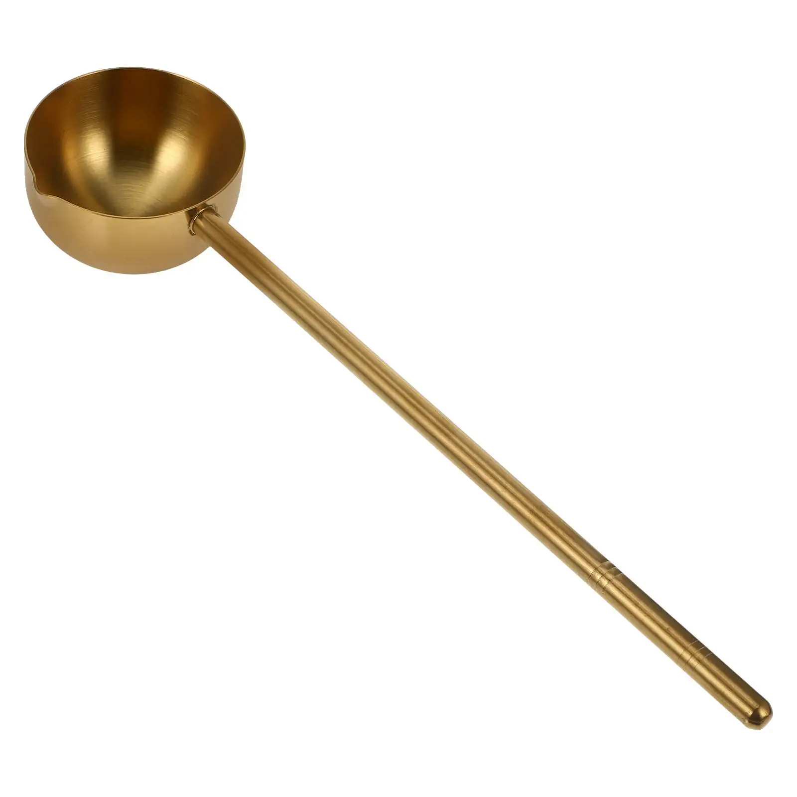 

Stainless Steel Soup Ladle 80ML Wear Resistant Kitchen Gadgets Large Spoon Water Scoop Oil Heating Durability Easy Clean
