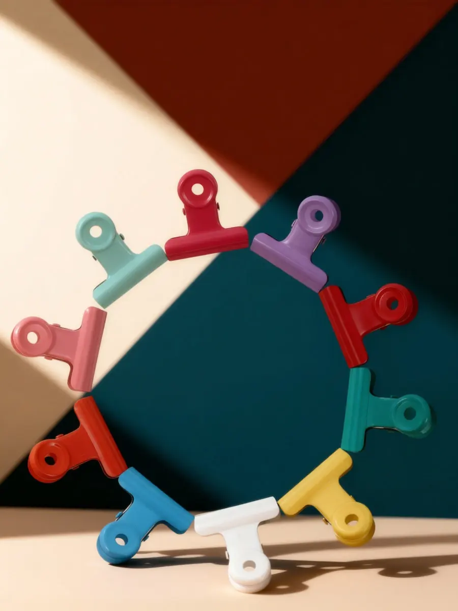 10Pcs Metal Multi-Function Pinch Clips Snack Bag Seal Clips Home Office Food Fresh Keeping Bill Clip Organizer
