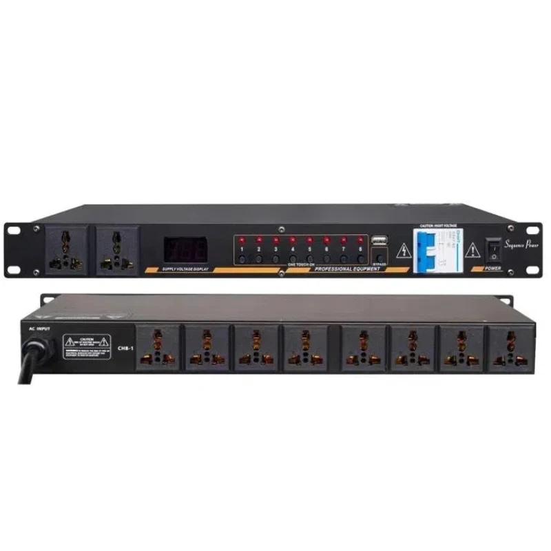 Outlet Power Sequencer Controller Regulator Surge Protector and Power Regulator Level Equipment System