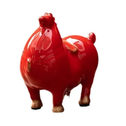 

PYH New Chinese Ceramic Flower Ornament General Ma Tang Ma Tea Table Entrance Decoration Gifts