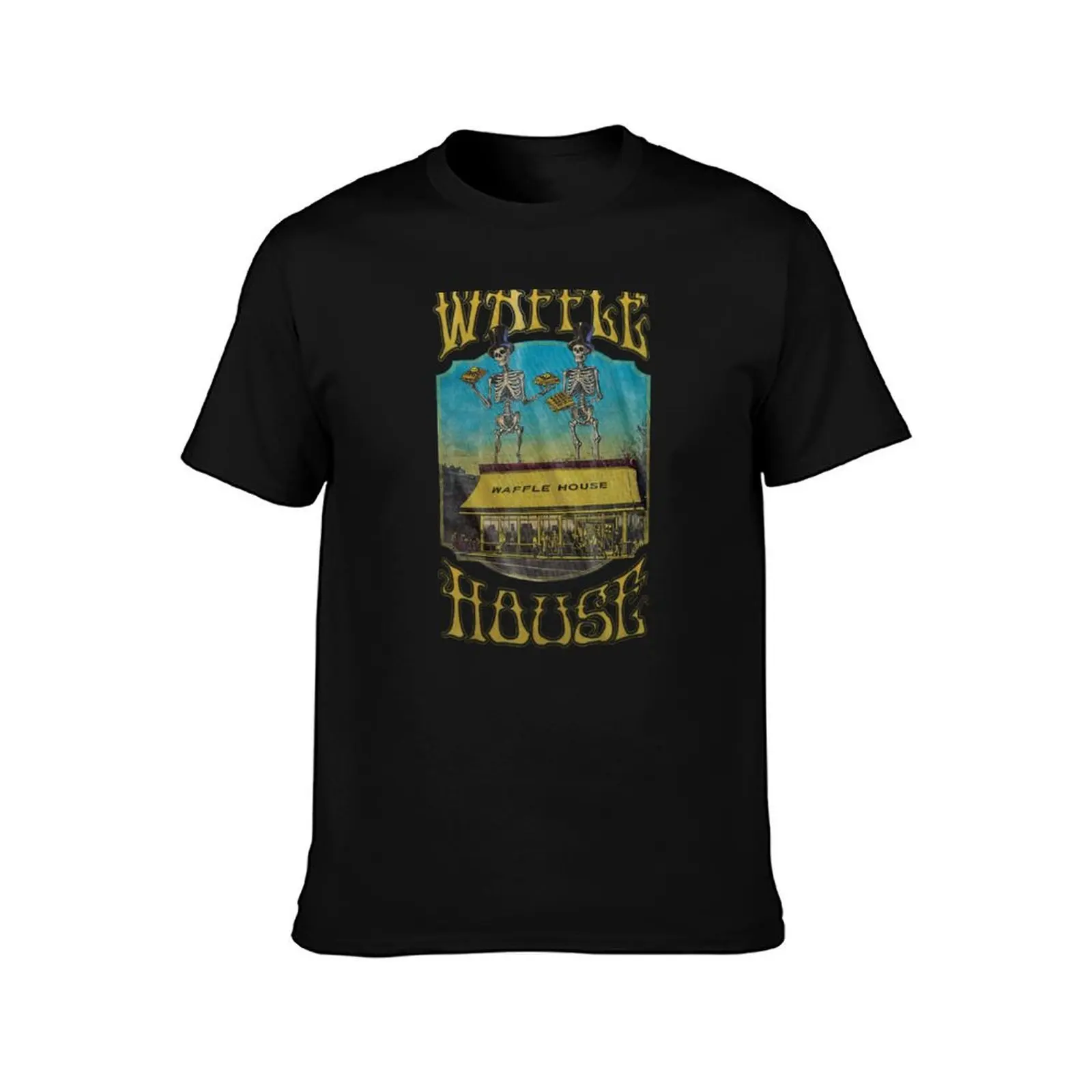 Vintage Dead Waffle Grateful House T-Shirt Work Outdoor for Men T-Shirt