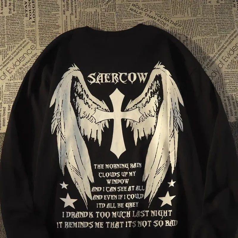 

Весенне-осенняя коллекция серий, милая крутая свободная рубашка с мультяшным принтом, удобная, универсальная, простая, уличная рубашка для пар