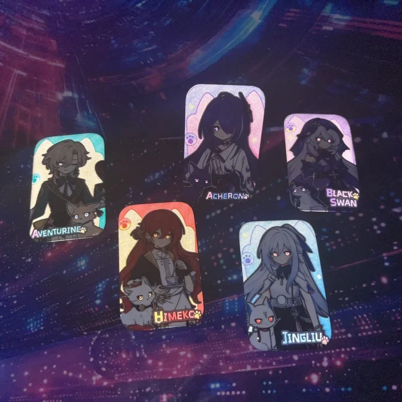 Honkai:Star Rail Blade Kafka Children and Cats Pins Cartoon Character Badge Round Brooch Fans Collection Gift Bags Accessories