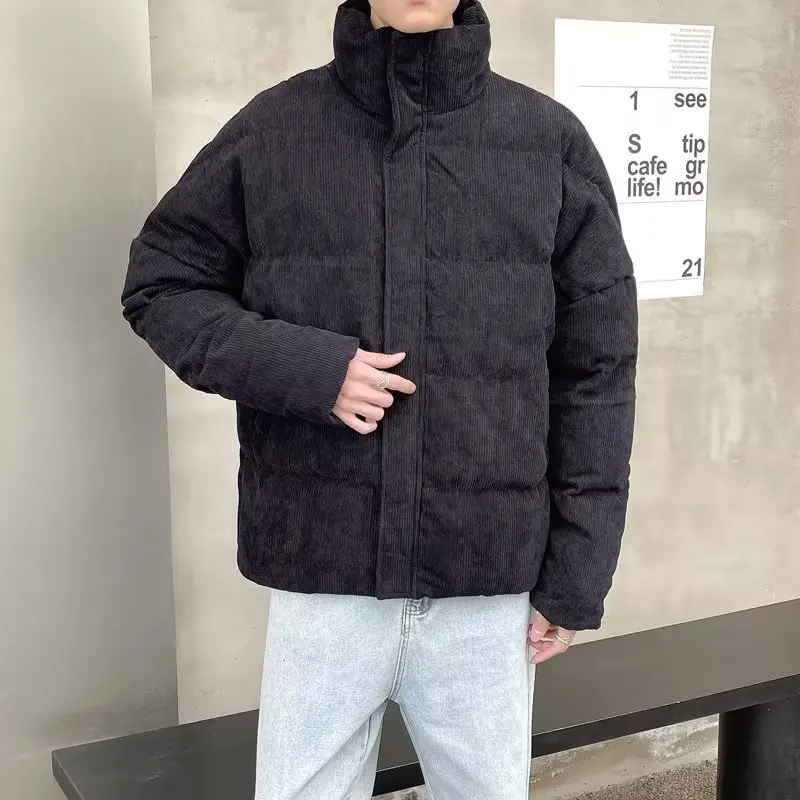 Parkas Mannen Baggy Warme Knappe Lange Mouw Winter Japanse Stijl Harajuku Temperament Vrije Tijd Mannen Kleding High Street Populair