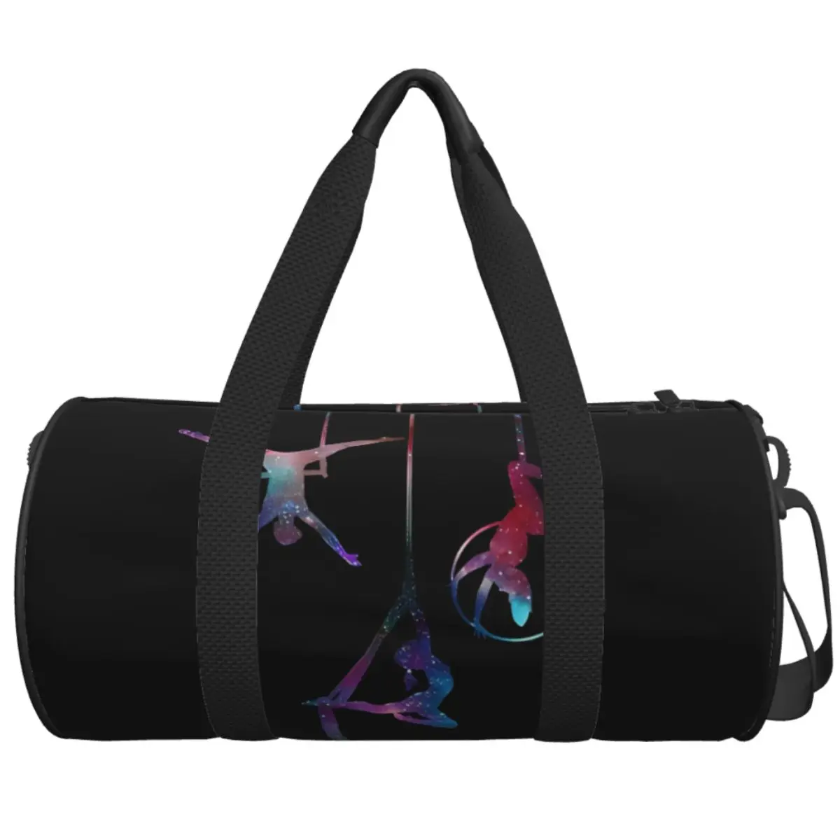 Gymnastics Girl Colorful Modern Sport Gym Bag Portable Sports Bag with Shoes Luggage Handbag Novelty Fitness Bag For Male Female