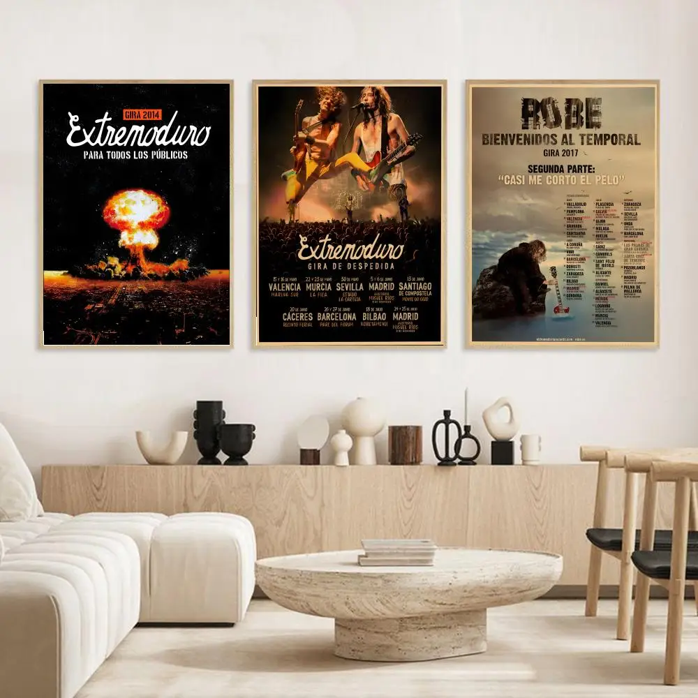 ملصق فرقة E-Extremoduro ملصقات حائط حديثة وأنيقة لديكور المنزل وغرفة المعيشة وفن الحائط