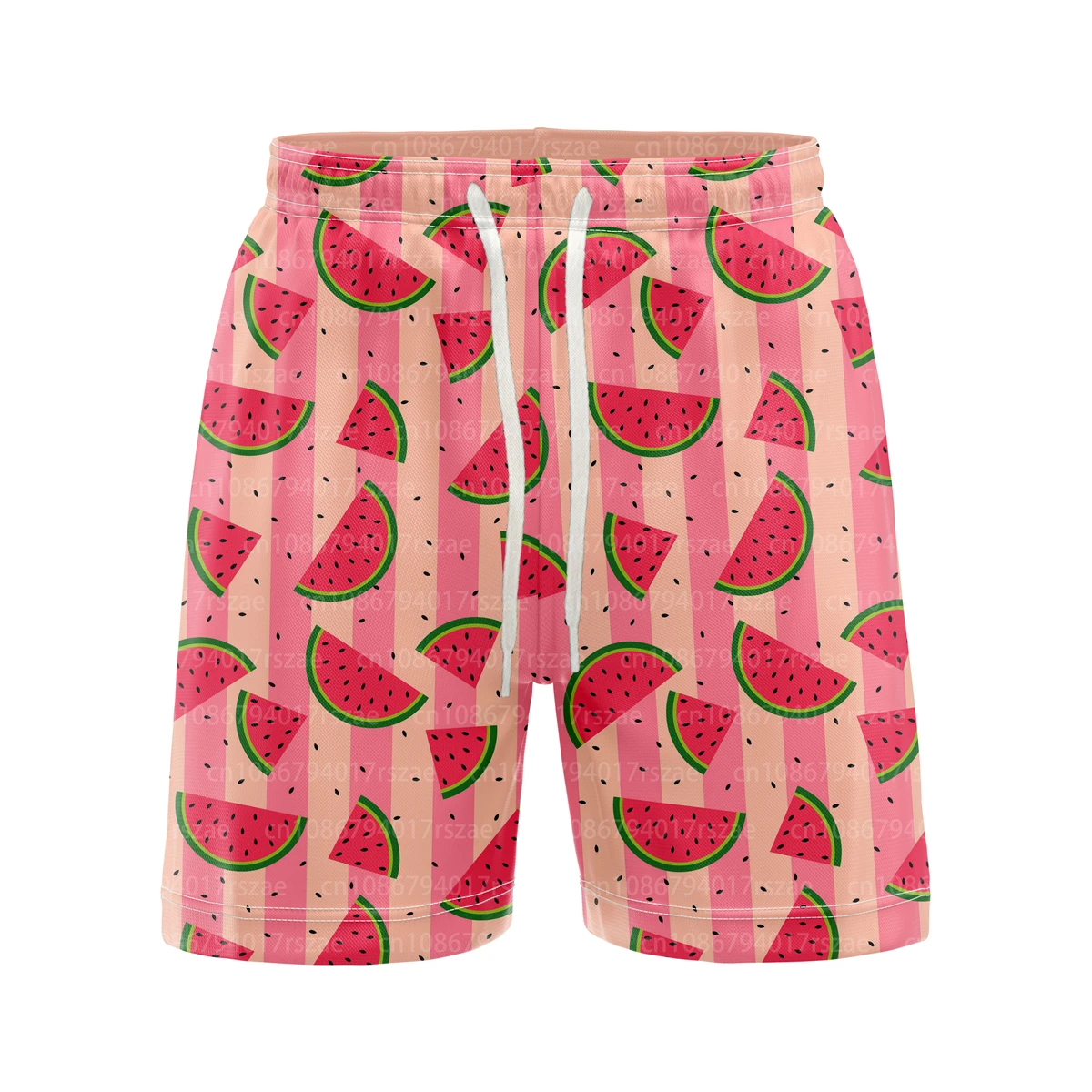 Pantaloncini da spiaggia estivi con anguria alla frutta per uomo pantaloni divertenti con stampa 3D costume da bagno pantaloncini da surf