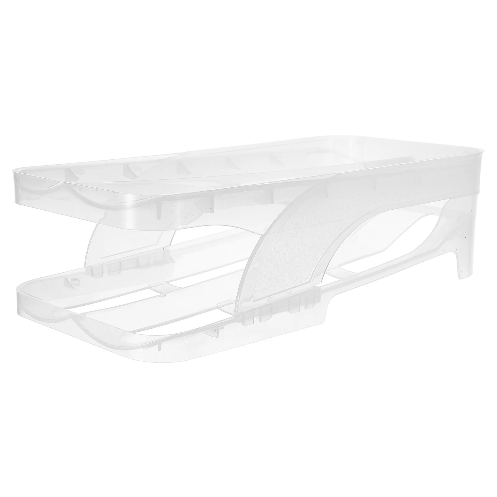 

Egg Storage Rack Container Case Refrigerator Bin Display Tray Clear Plastic Organizer for Camping Keeper Counter Holder