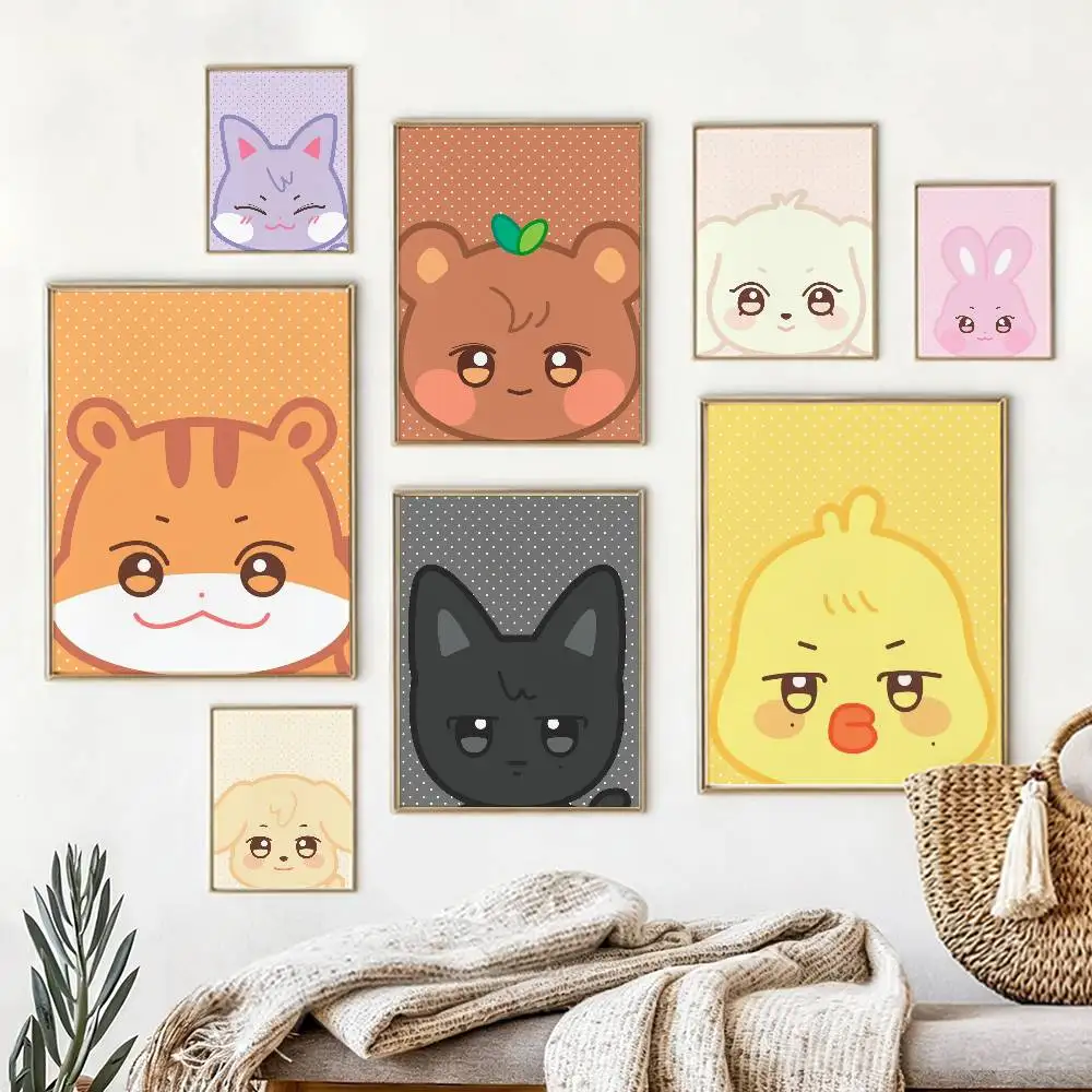 

KPOP ANITEEZS Poster Waterproof Wall Art Sticker For Bar Living Room Vintage Decor High Quality Print Gift