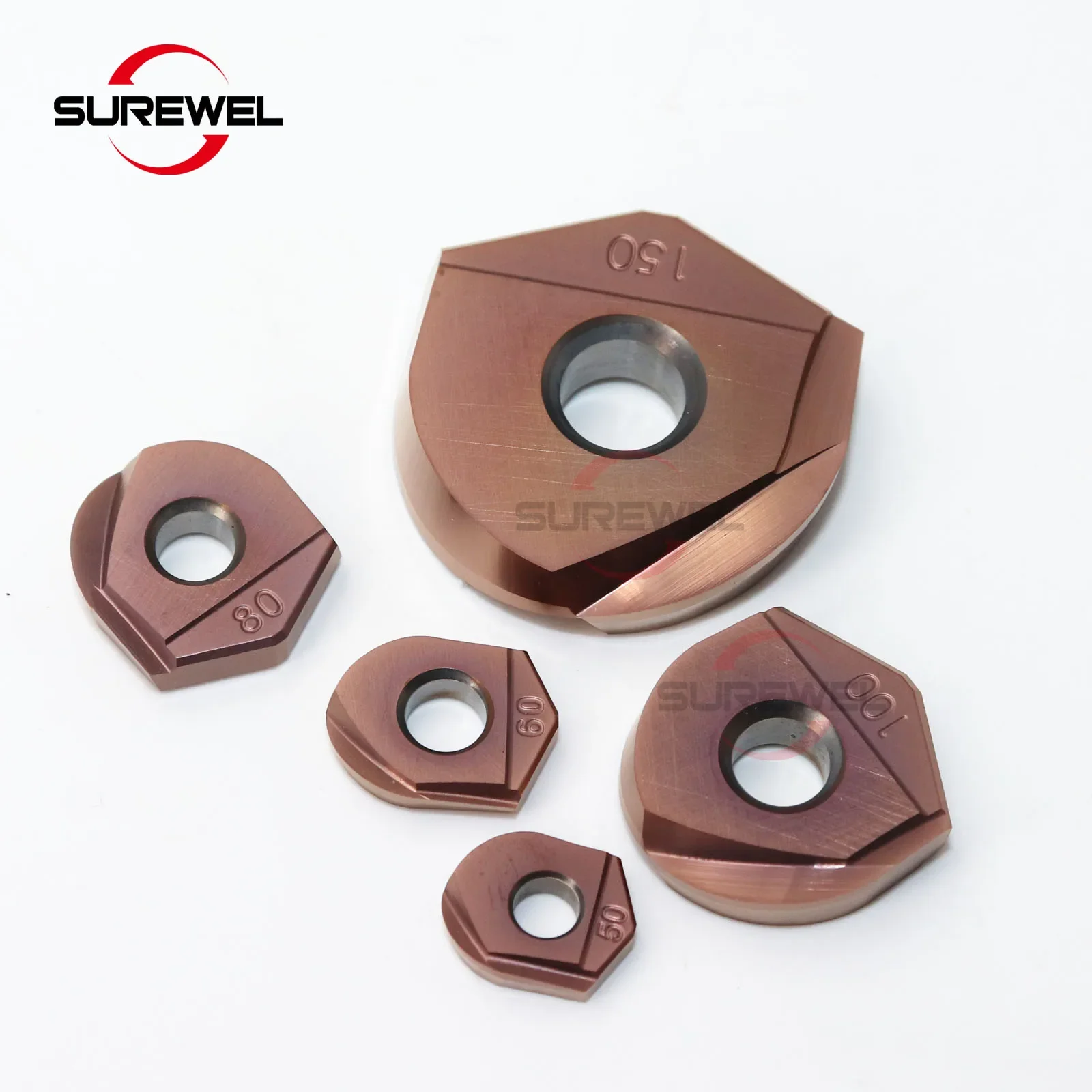 ZPFG160 ZPFG200 ZPFG250 CNC Tools Carbide Alloy Milling Ball Head ZPFG Series Semi-circular Inserts With High Hardness