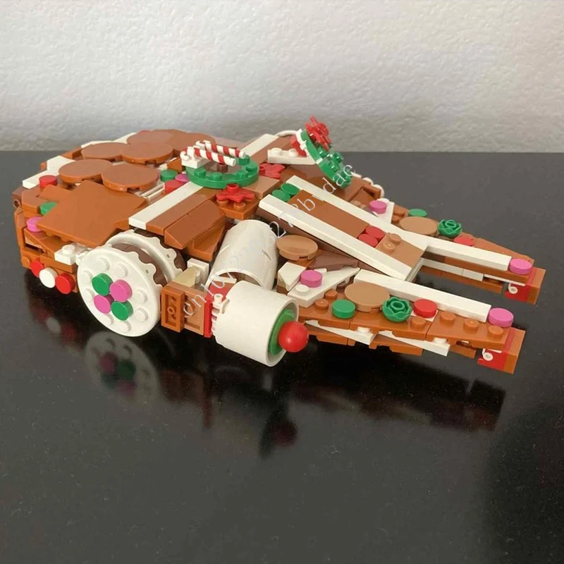 

476 шт. пряники Millennium-Falcon, космическая война, военные MOC, космический корабль, боевые пазлы, праздничные рождественские игрушки, подарок для детей в возрасте