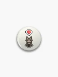 Stardew Valley Happy Grey Cat Pin Buttons Brooches Pin Jewelry Accessory Customize Brooch Fashion Lapel Badges