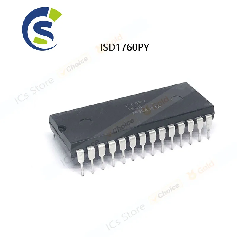 

10pcs NEW ISD1760 1760PY Voice Record Playback DIP ISD1760PY