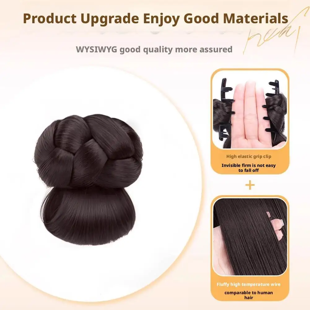 شعر مستعار بمشبك للأوبدو الفورية، قطعة شعر صناعية ذات مظهر طبيعي للنساء، مشبك شعر ضخم منخفض على شكل ذيل حصان