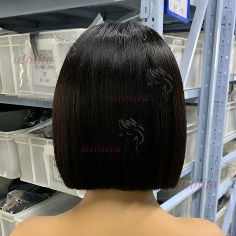 Super Double Drawn BOB Glueless Bone Straight Vietnamesische Haarperücken 8 Zoll 13x4 Lace Frontal Perücke 2x6 4x4 5x5 Closure Perücke – Detail 11