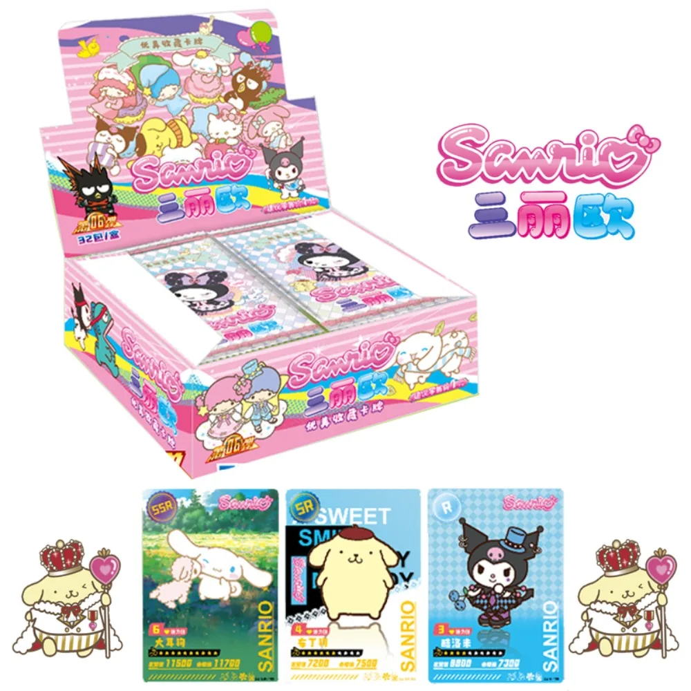 

Sanrio Collection Card For Children Cute Girl Heart KEROKERO KEROPPI Mashumaro Tenorikuma Kuromi Limited Cartoon Card Kids Gifts