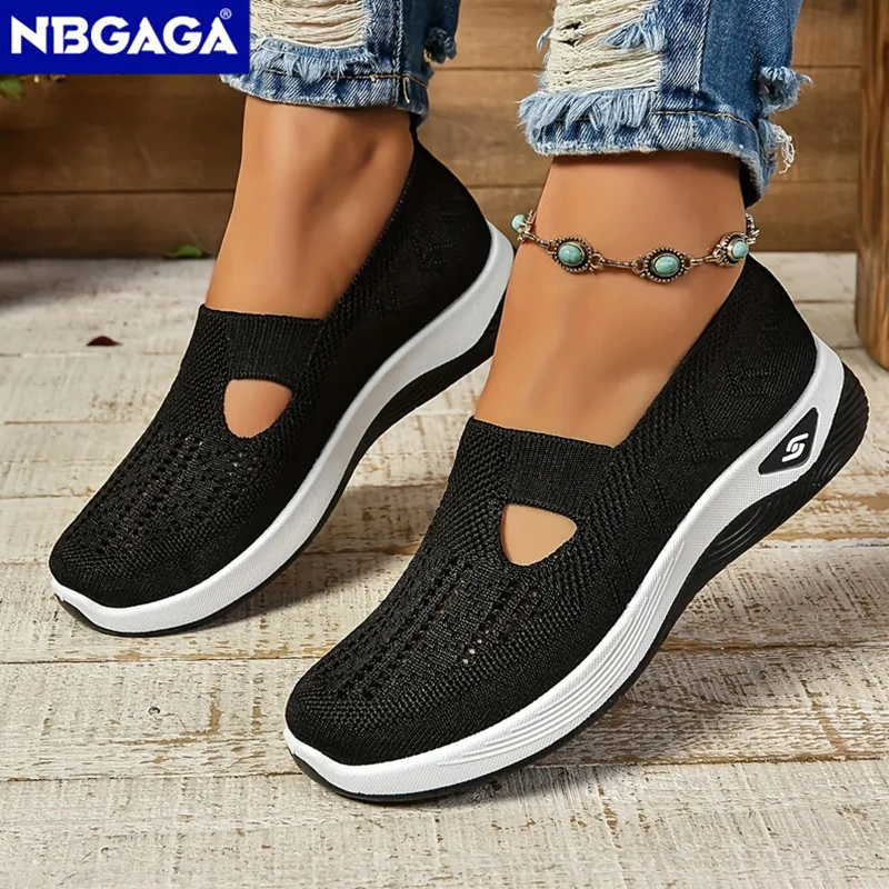 

Женские кроссовки, дышащая повседневная обувь, удобная ортопедическая обувь на мягкой подошве, легкая прогулочная обувь без шнуровки, нескользящая обувь на плоской подошве