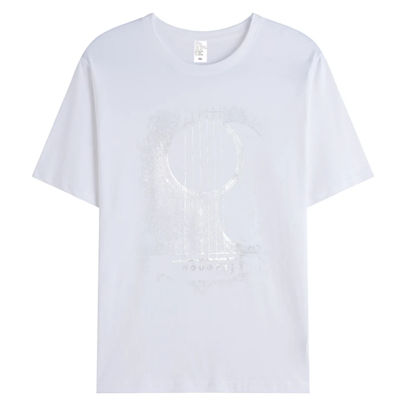 لاعب الجيتار الصوتي ستة سلسلة الكلاسيكية روك آند رول الرجال القطن تي شيرت الجرافيك 2025 خصم التي شيرت الذكور الملابس سليم صالح