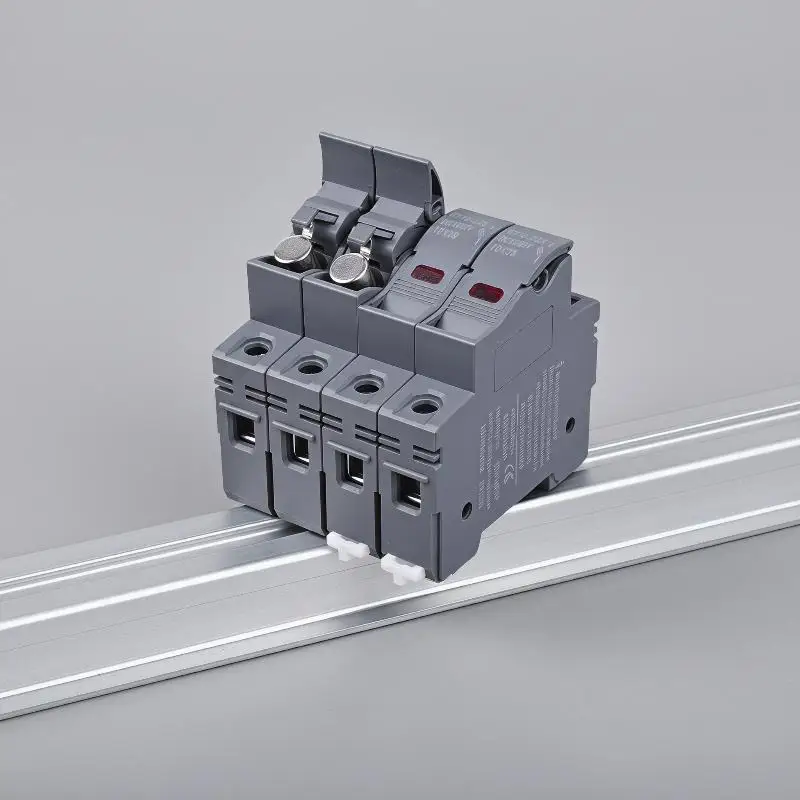 DC1000V Fuse Photovoltaic Combiner Box Fuse10x38mm Fuse Core ZHPV-32 2p Holder High Breaking Capacity Fuses For Solar PV