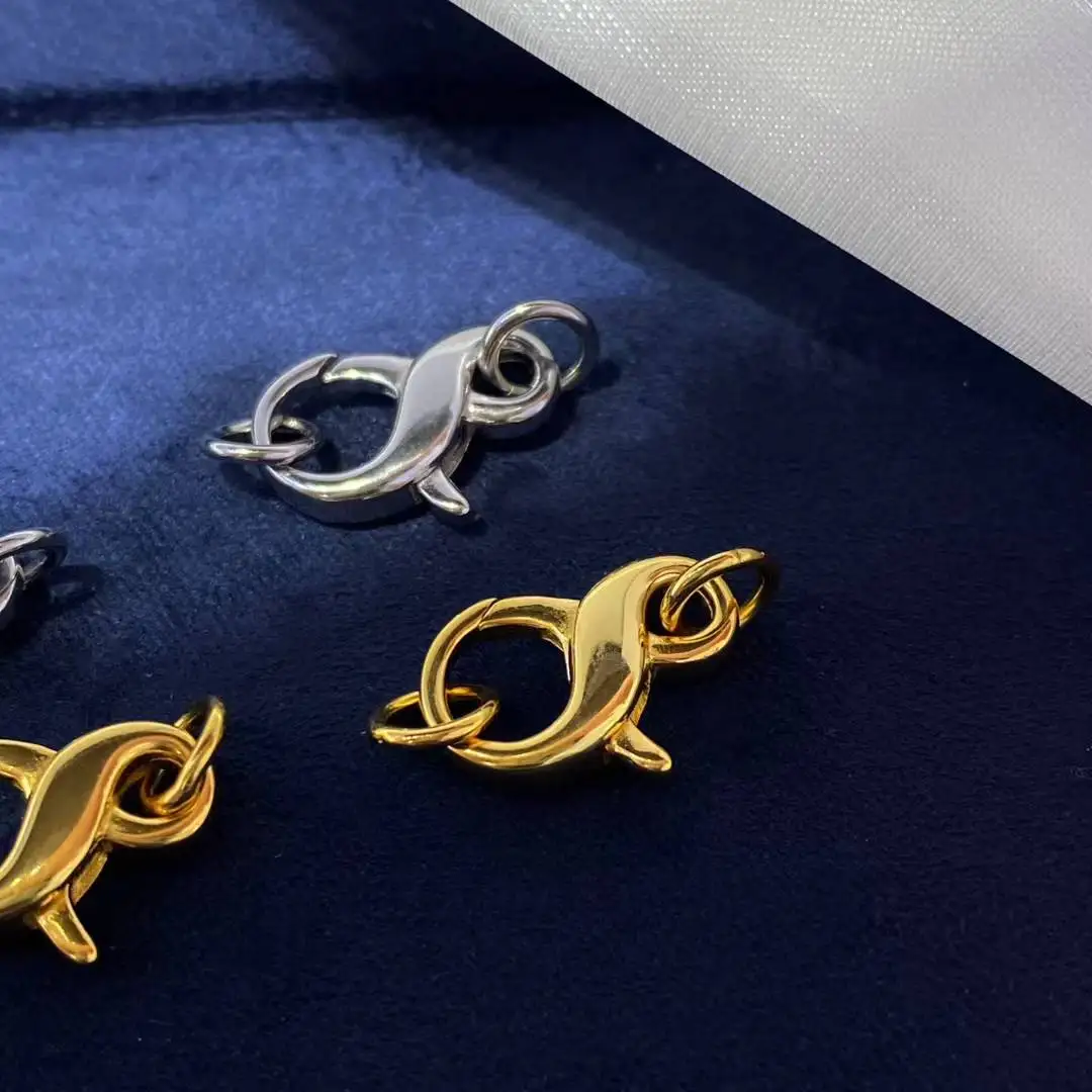 

Wholesale DIY 925 Sterling Silver Necklace Bracelet Clasp Hook Accessories for 5-10mm Pearls 5pcs/lot