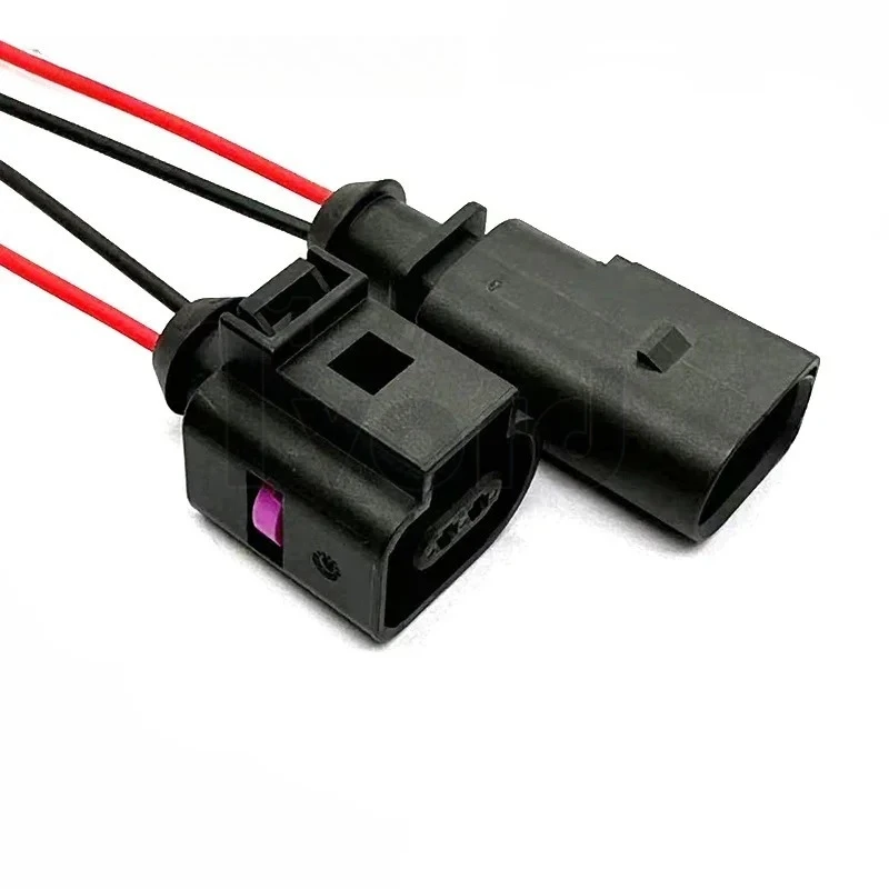2 Pin Car Throttle Intake Air Temperature Sensor Plug 1J0973802 1J0973702 Water Tank Water Temperature Sensor Connector for VW