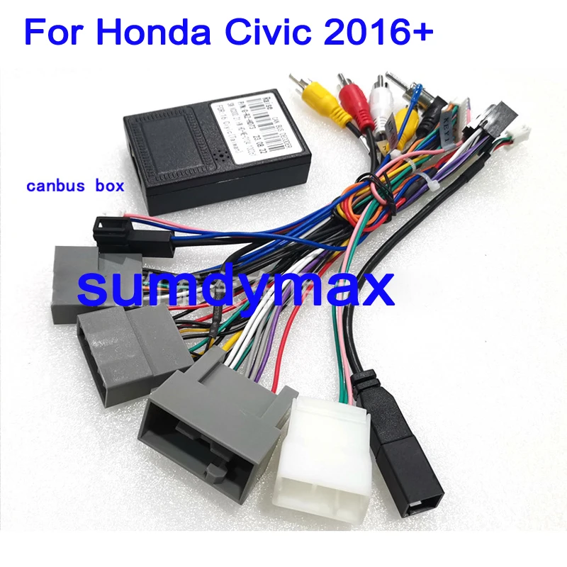 

Автомобильный аудио 16-контактный жгут проводов Canbus Box для Honda CRV Civic 2012-2016, аксессуары, проводной адаптер, соединительный кабель