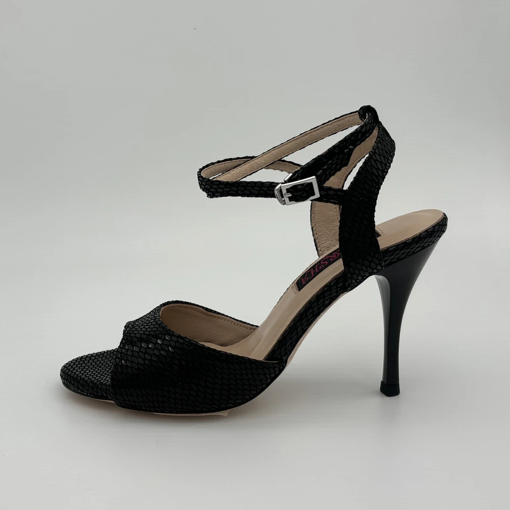 Argentine Tango Dance Shoes  Wedding Shoes Party Shoes for women Flamenco shoes  leather hard outsole  7.5cm 9cm heel T628284BSL