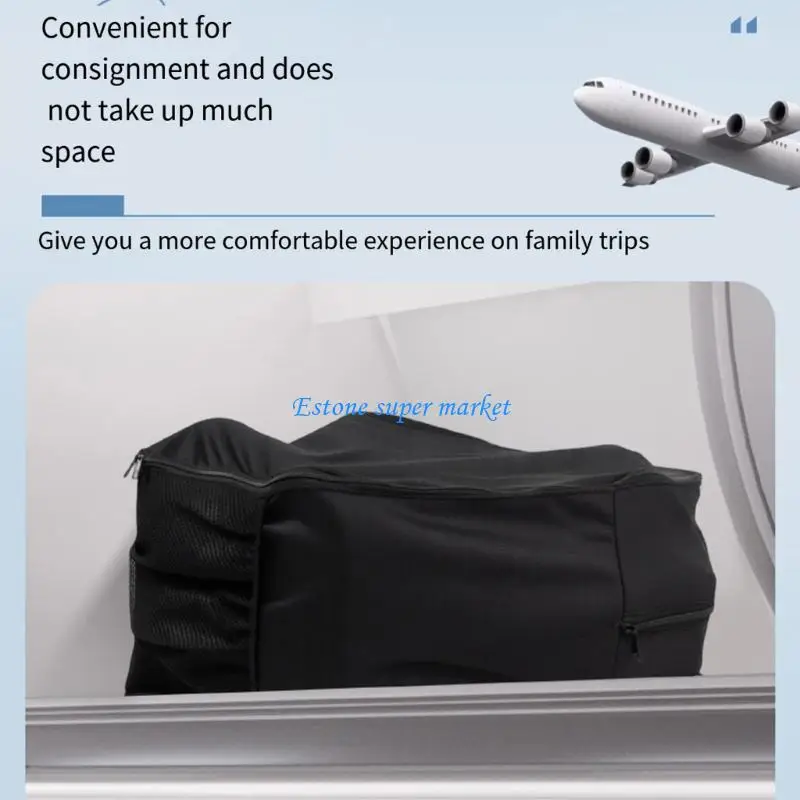 090B مخطط كرسي يدفع باليدين من القماش الجامعي، حزام كتف رفيع ومريح، خطة التثبيت السريع