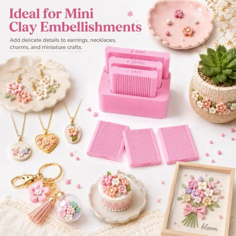 Mini 3D Print Polymer Clay Bead Maker Reusable Hand Rolling Shaping Tool For Handmade Ceramic Craft Bead Grinding Accessories