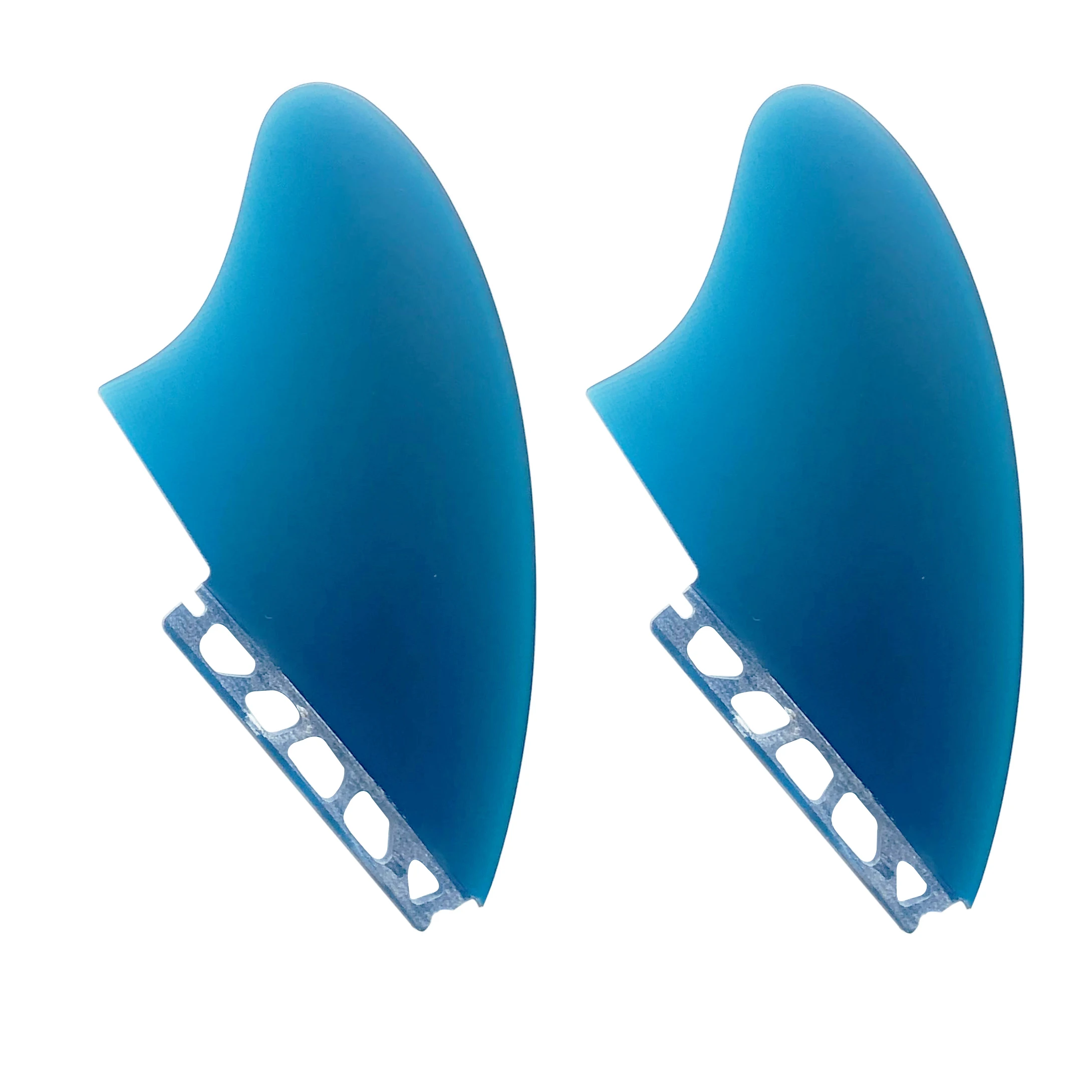 Twin Keel Fins (2 Flossen) Single/Dual II Tab Surfing Fins aus massivem Fiberglas für geringes Gewicht, Haltbarkeit und Top-Performance – Detail 12