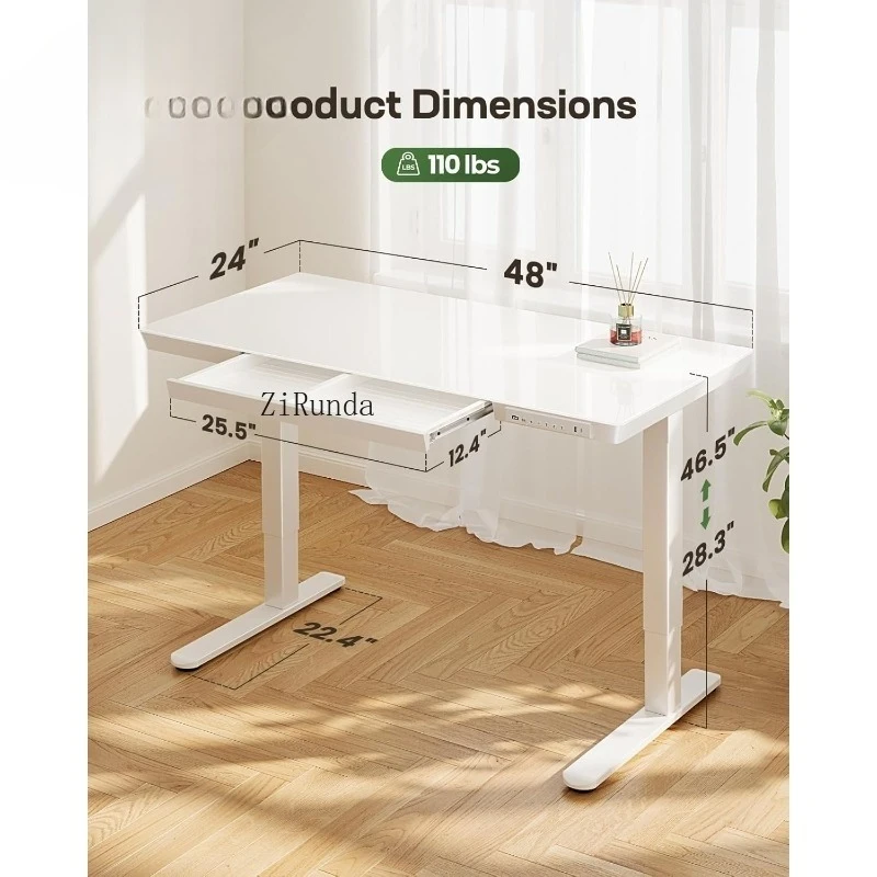Factory direct sales modern electric single column height adjustable desk bracket - steel frame