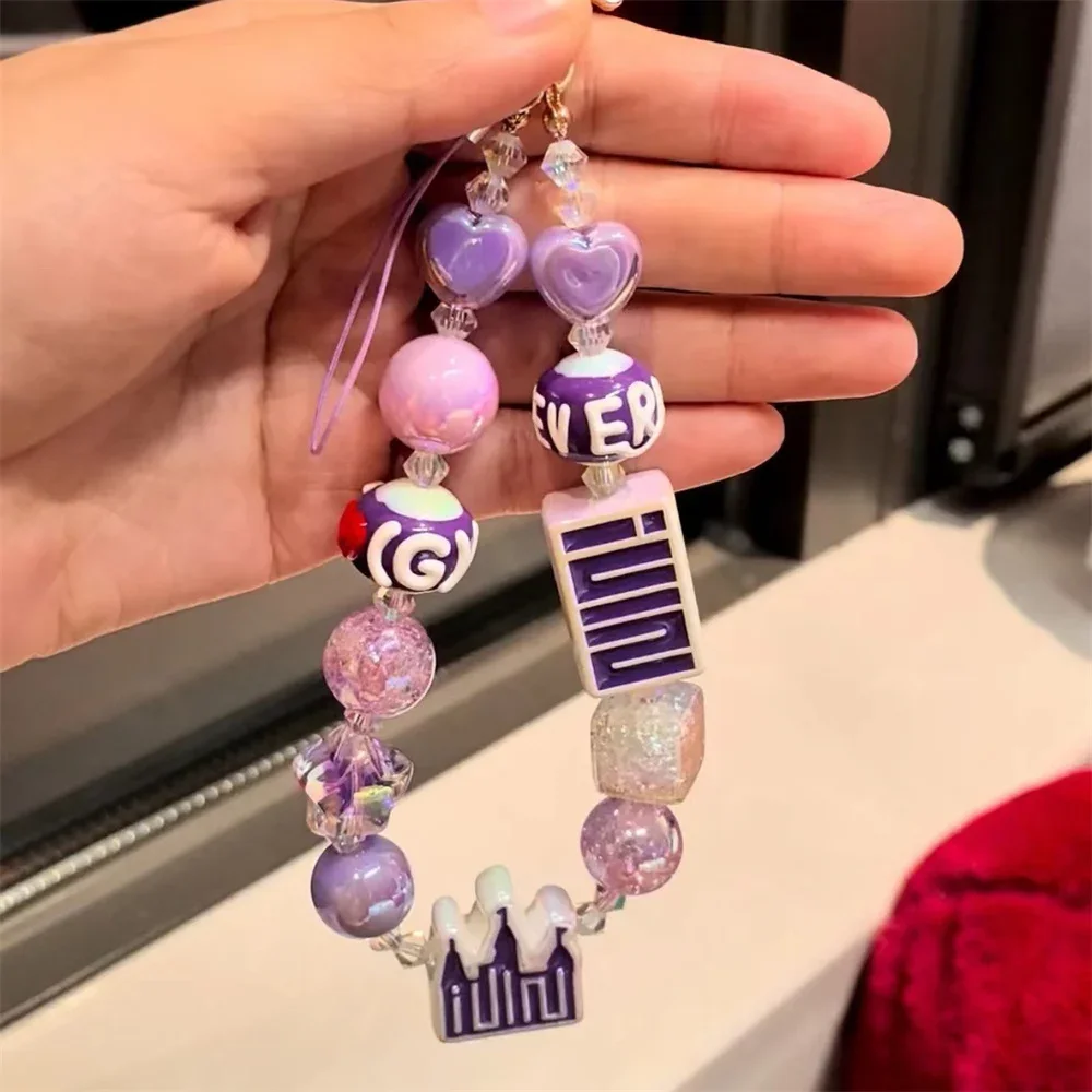 KPOP (G)I-DLE DIY Bead Chain Bracelet SOYEON MIYEON Girls INS Style Laser Accessories Yuqi Shuhua Minnie Fans Birthday Gift