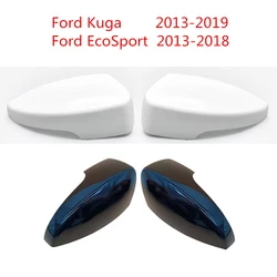 Car Side Mirror Cover For Ford Kuga 2013-2019 EcoSport 2013-2018 Rearview Mirror Housing Shell Automotive Accessories Trim