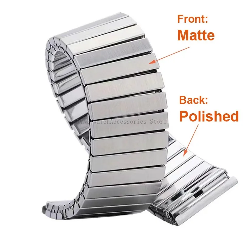 Quick Fit Stainless Steel Elastic Watchband for Samsung Galaxy Watch 6 Classic 43mm 47mm 40 44mm Men Women Bracelet Metal Straps