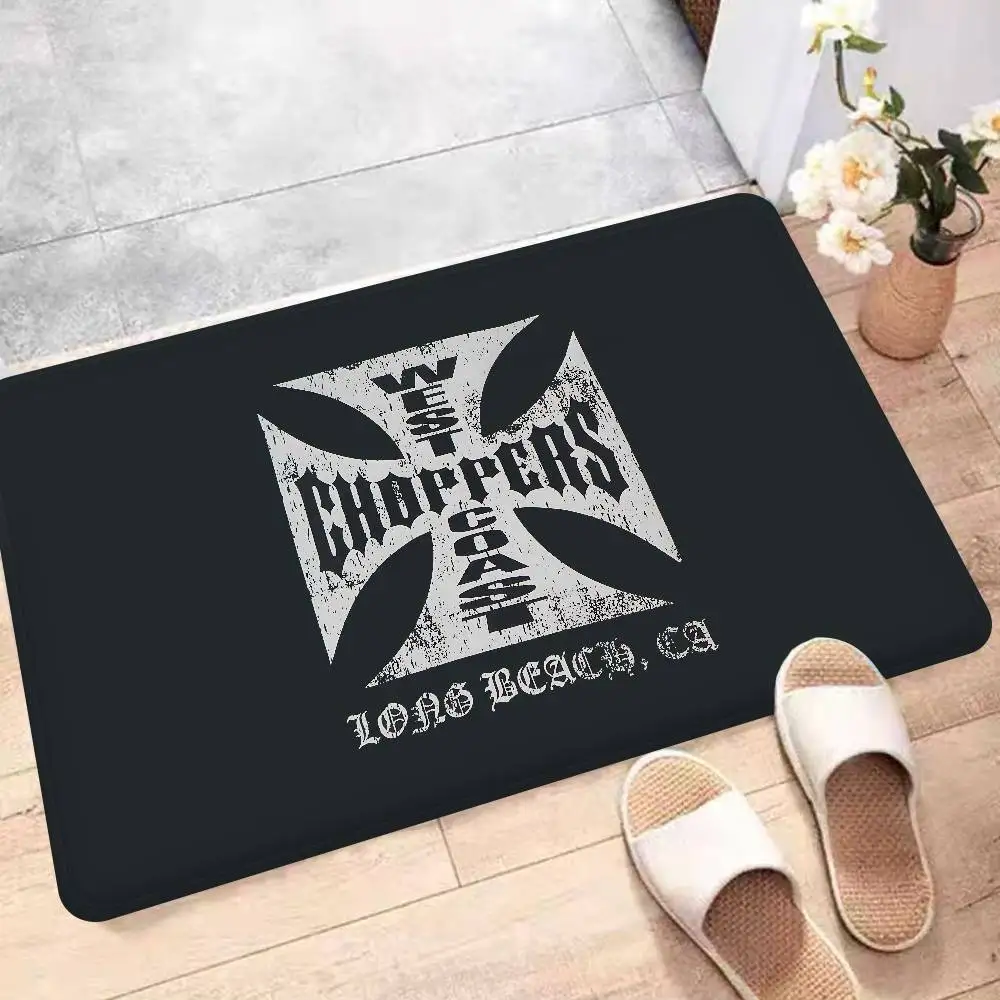 West C-Coast C-Choppers Door Mat Kids Room Bedroom Decoration Balcony Anti-Slip Doormat Living Room Doormat Area Rug