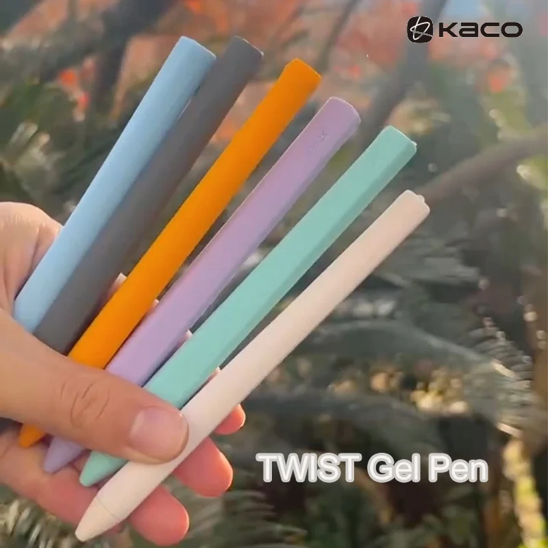 

KACO Creative Twist Gel Pe INS Colors Thick Barrel Left/Right Hand Friendly Waterproof No-Bleed for Study Journaling Note-Taking