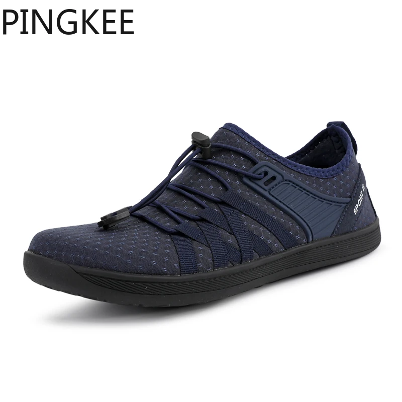 PINGKEE Trail Tennis Mens Barefoot Men's Foot Wide Toe Box Nose Shoes Lightweight Zero Drop Flexible Soles Man Toebox Sneakers