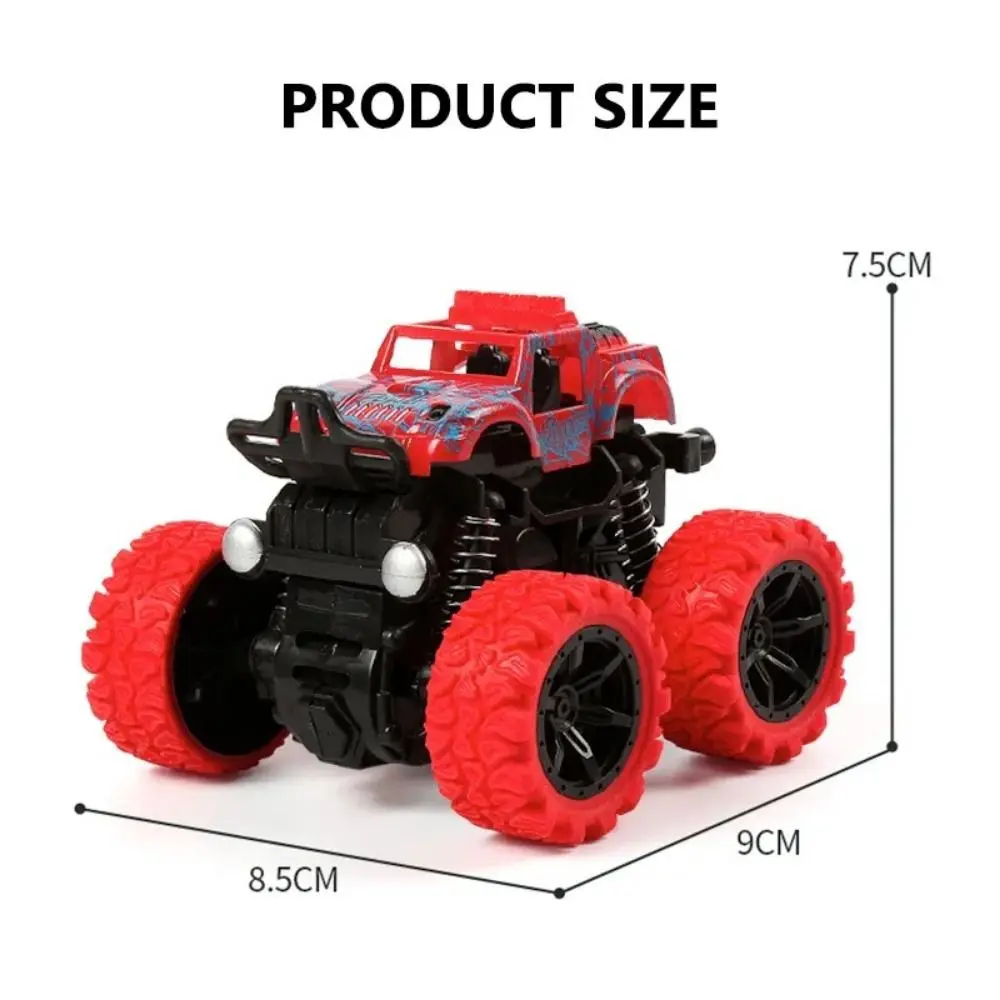 Cartoon Dinosaur Inertia SUV Car 360 Rotation ABS Friction Power Truck SUV Colorful Off-road Vehicle Stunt Dump Children Gifts