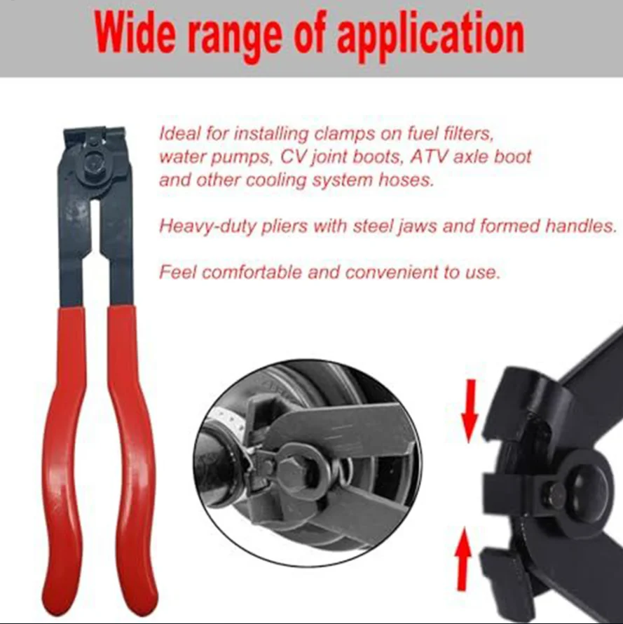 

CV Boot Clamp Remove The Ball Cage Dust Cover Tube Bundle Pliers Dust Cover Throat Clamp Pumps Hoses Hand Tool