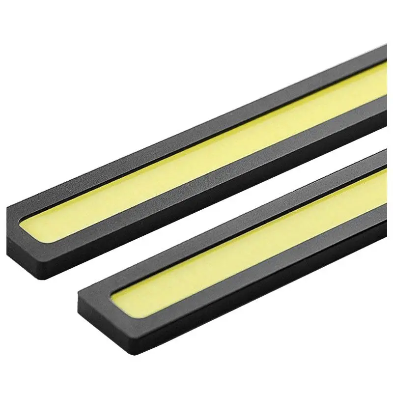 2 x กันน้ํา Super Bright รถ DRL หมอกโคมไฟขับรถ COB ไฟ LED สีขาว