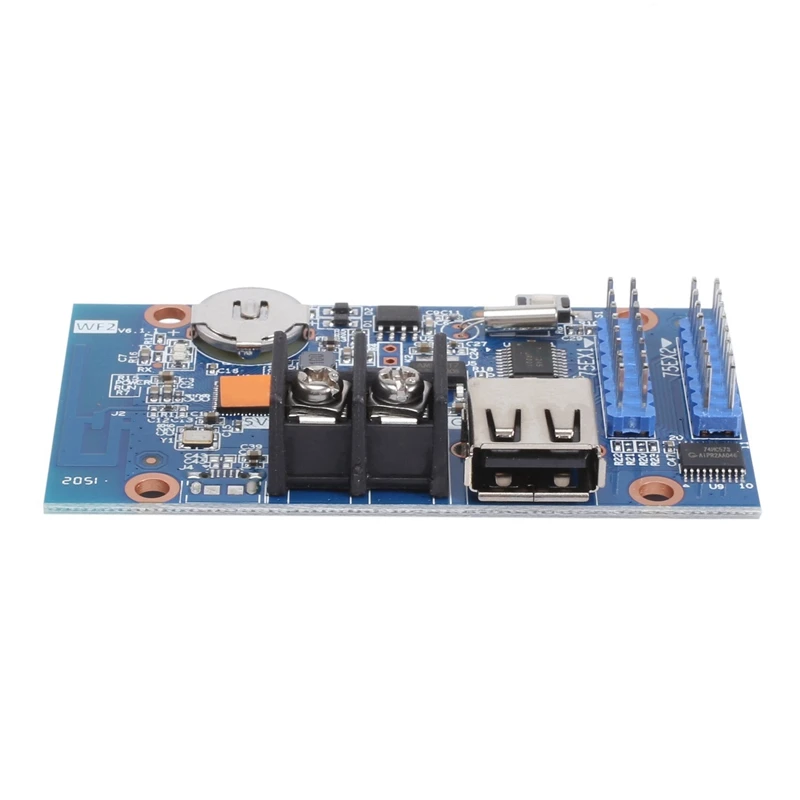 N75R-2X HD-WF2 Asynchronous 768Wx64h Pixels 2XHUB75 RGB Seven Color Small LED Display WIFI Control Card