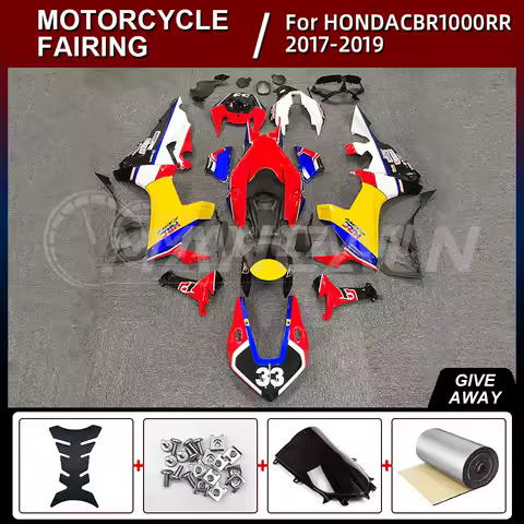 Motorcycle Fairing Kit for Honda CBR1000RR CBR 1000 RR 2017-2019 Bodywork Set bull High Quality ABS Injection Red yellow black